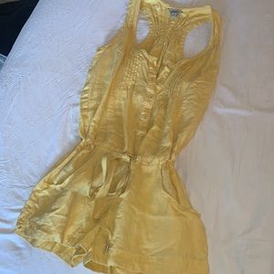 Yellow Romper with Adjustable Waist!!